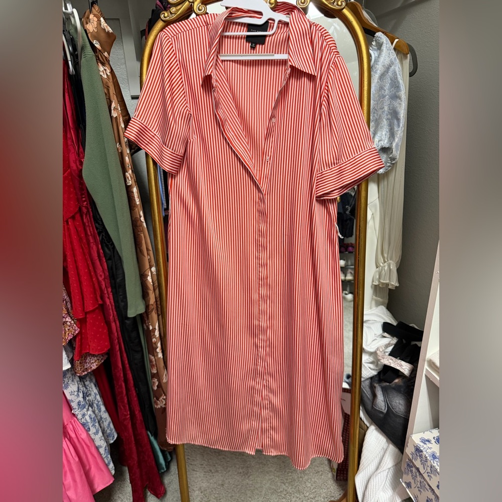 Alex Marie Red Striped Dress